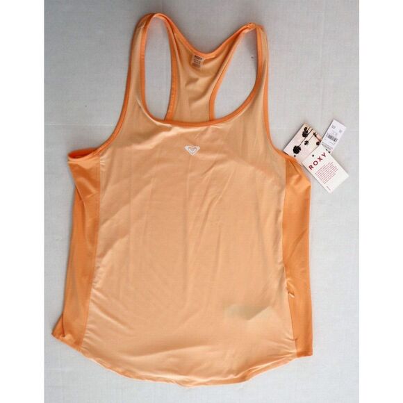Roxy ERJKT04114 Women's Sz XL Peach Fuzz Pure Pursuit Mesh Tank Top - Picture 1 of 11